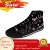 Hip Hop Rapper Lil Peep Novelty Casual Cloth Fashion 3D Print High Top Canvas Shoes Men Women Lightweight Breathable Sneakers 1