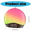 AXYC Modern Digital Clock Wake Up Light Alarm Clock Offering Eye Friendly LED Illumination Type C Input/USB Charger Output 6