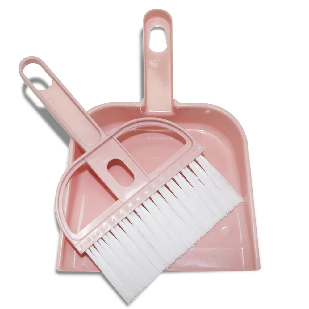 Children's Mini Desktop Cleaning Broom Set Computer Keyboard Gap Small Broom Plastic Even Shovel Brush Cleaning