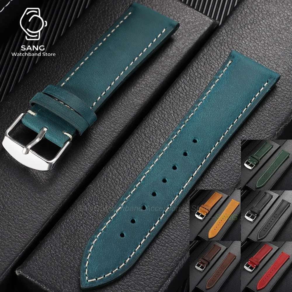 Vintage Leather Watch Strap - Calfskin Wristband