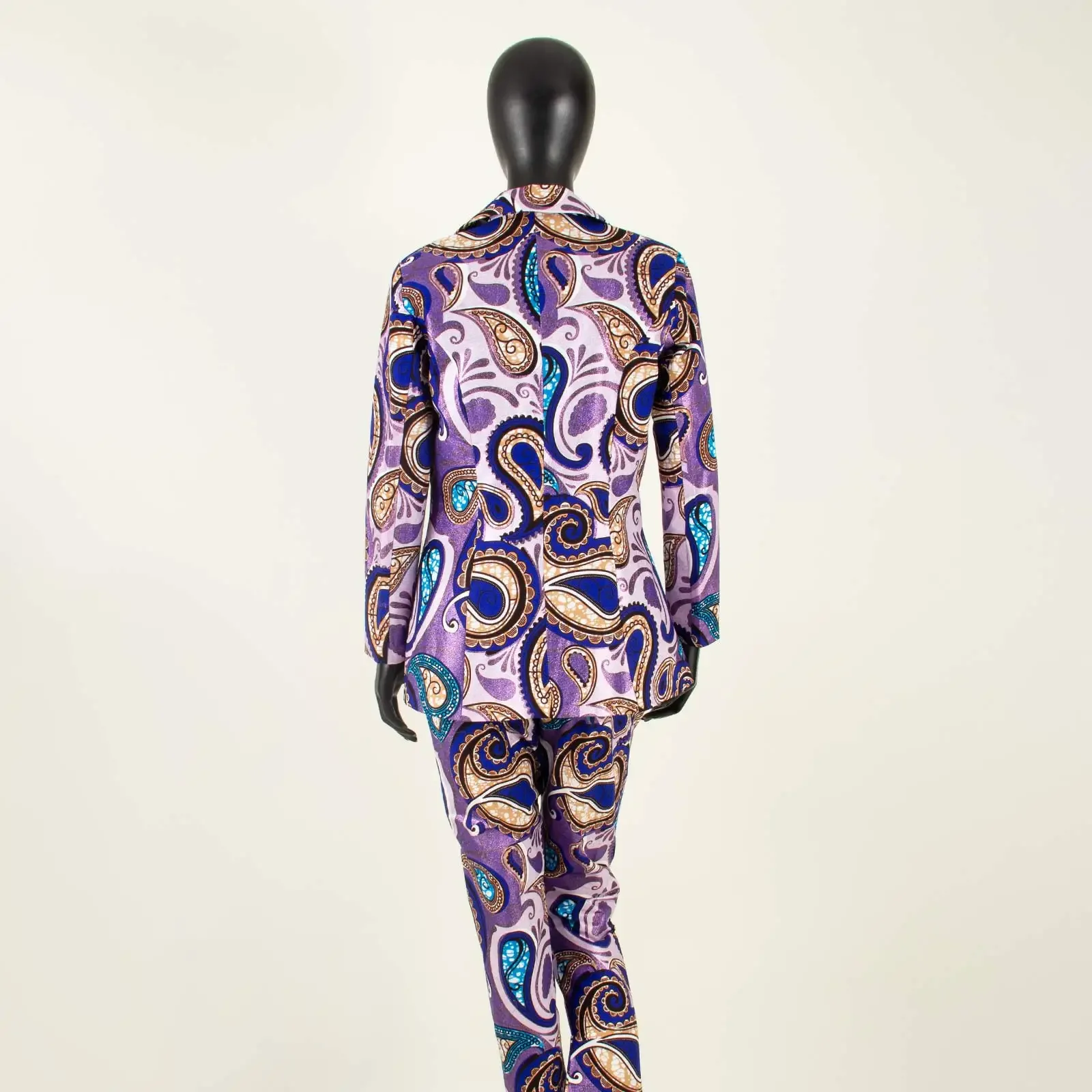 African Suit for Women Dashiki Coats and Print Pants 2 Piece Set Dashiiki Outfits Long Jacket Ankara Clothes Formal Lady A722662 5