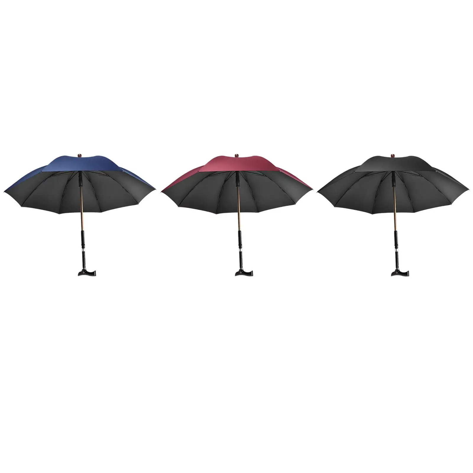 Rain Umbrella 2 in 1 Design Walking Rod Umbrella for Elderly Rain Umbrella 2 in 1 Design Walking Rod Umbrella for Elderly