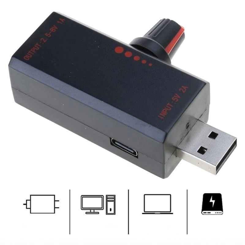 5W USB 팬 조절기 USB 팬 Stepless 속도 컨트롤러 향상 냉각 성능 향상 속도 컨트롤러 66mm/2.6inch