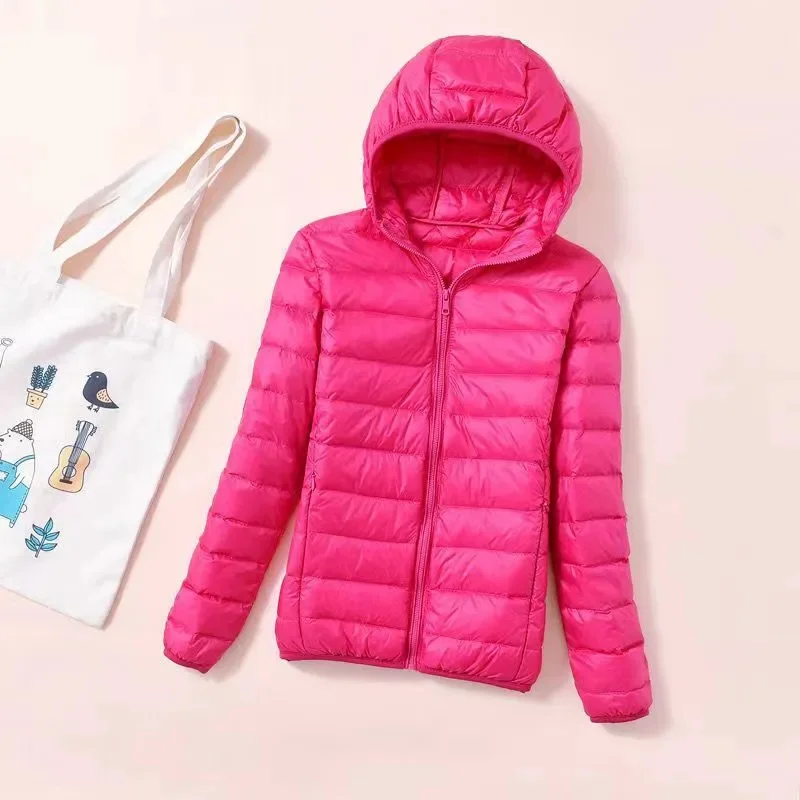 2026 New Spring Autumn Women Ultralight Thin Down Jacket White Duck Down Jackets Warm Winter Coat Parka Female Portable Outwear