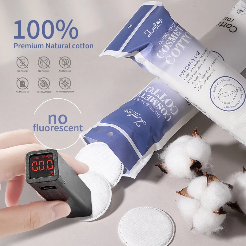 150Pcs/pack Facial Make Up Cosmetic Cotton Pads Round Soft Makeup Nail Polish Remover Cleansing Pads Daily Removal Tool 4