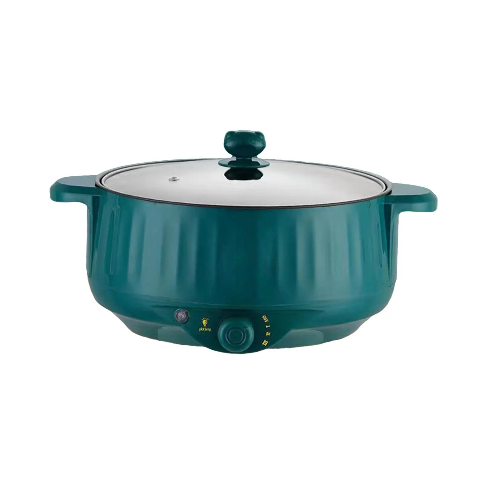 Electric Cooking Pot Nonstick 1.7L Stainless Steel Multifunctional 3 Gear Electric Skillet for Noodles Ramen Porridge Eggs 4