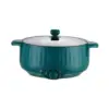 Electric Cooking Pot Nonstick 1.7L Stainless Steel Multifunctional 3 Gear Electric Skillet for Noodles Ramen Porridge Eggs 4
