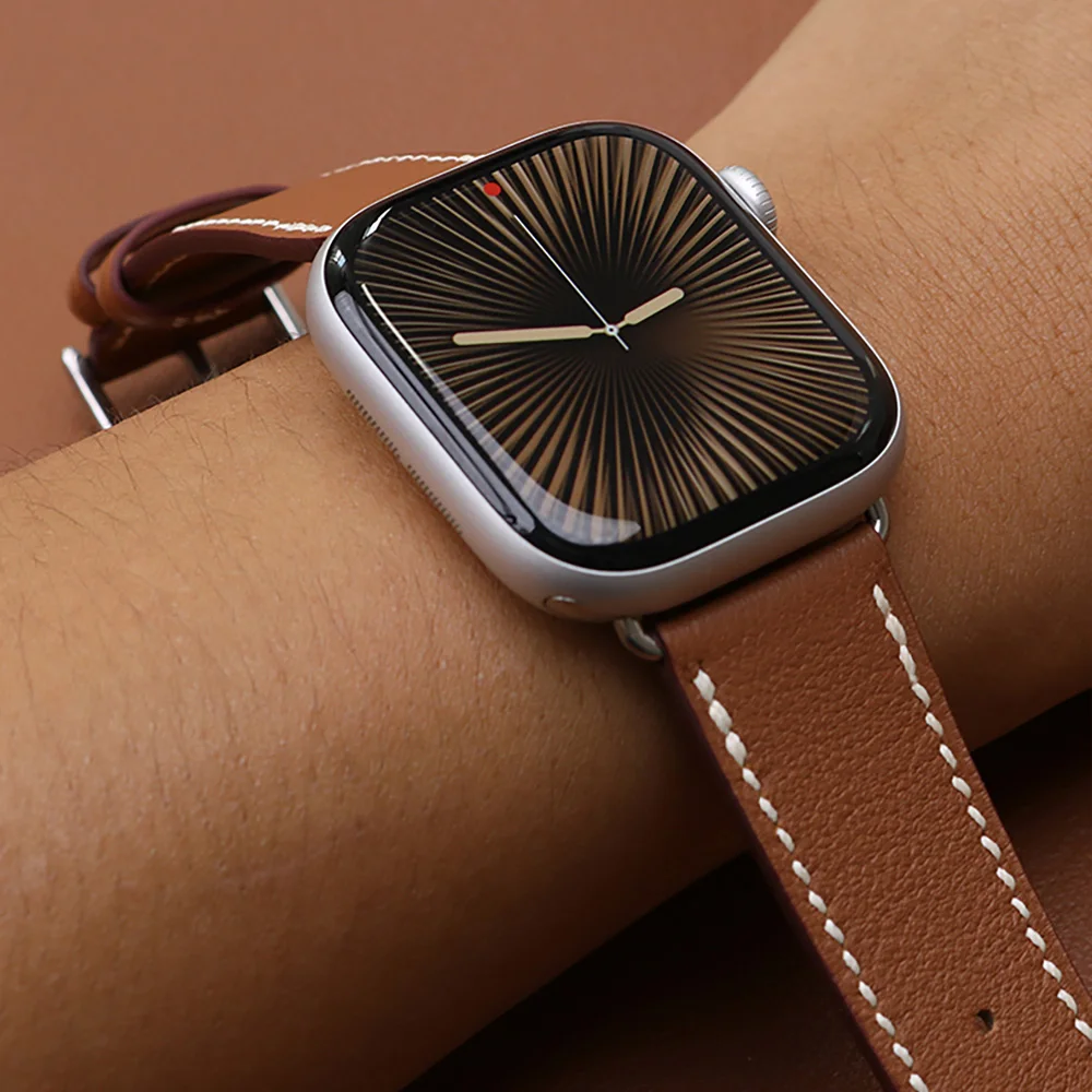 Sport Leather Watch Strap - Premium Replacement Bracelet