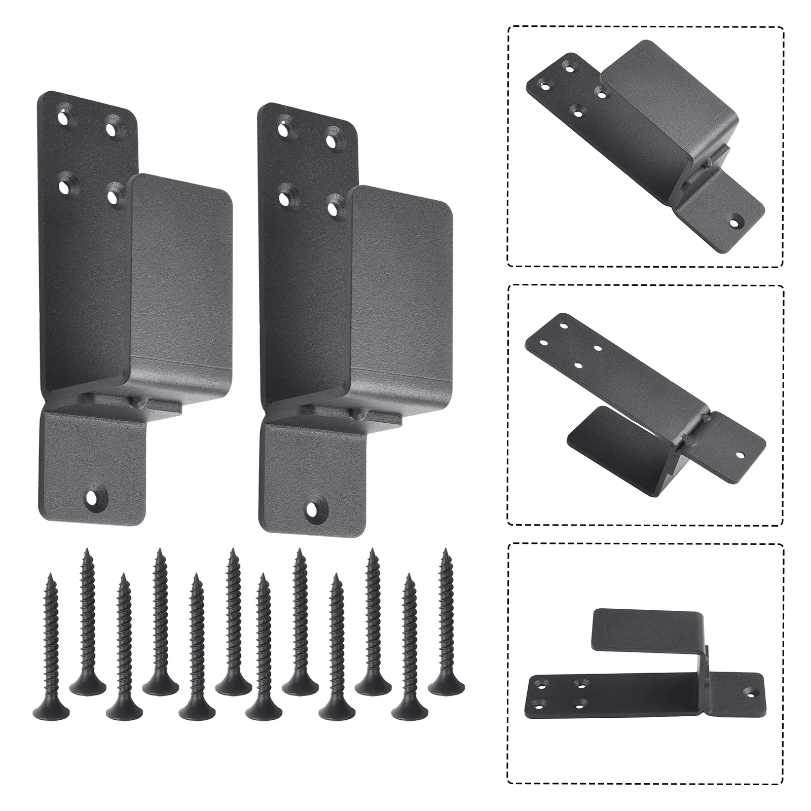 Paniers rapides de barricade de porte en acier allié, barre de sécurité de barricade, conception en forme de U, 2x4, matériel domestique de luxe, mise à niveau