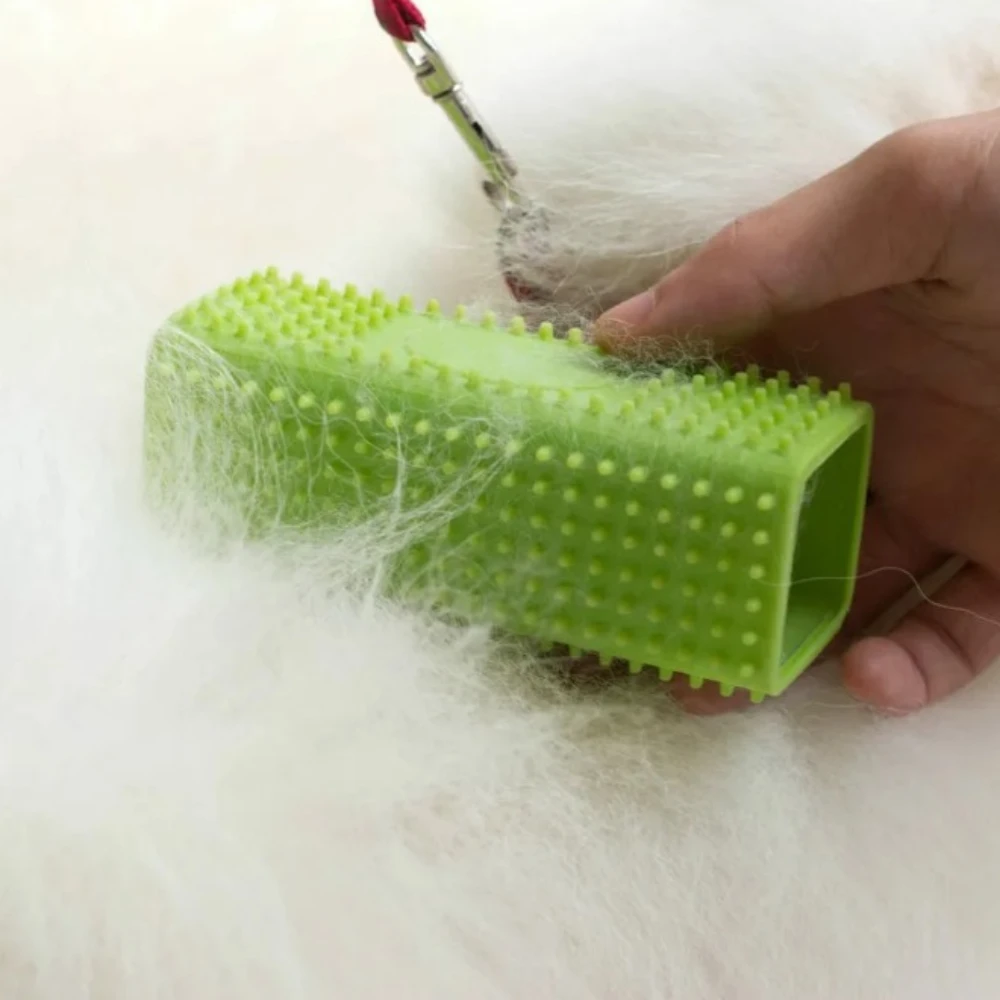 Pet Hair Remover Silicone Hollow Rubber Dog Hair Brush Cleaner for Dogs Cars Furniture Carpet Clothes