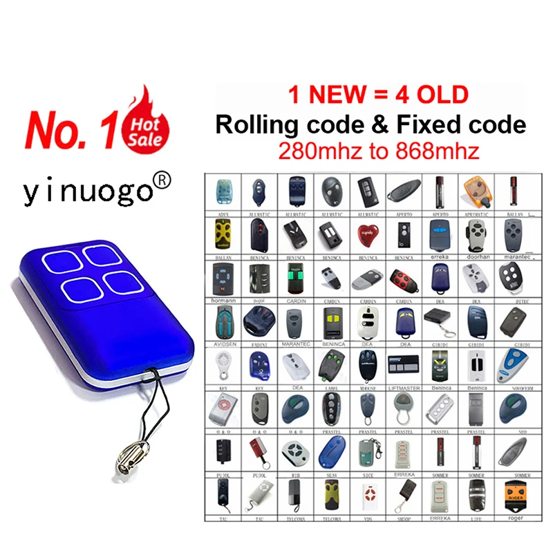 SOMMER 4014 4013 TX03 434 2 4 4022 434-2 433.42MHz Garage Door Remote Control 4020 4026 4025 4031 TX03 TX02 TX08 868 2 4 868MHz
