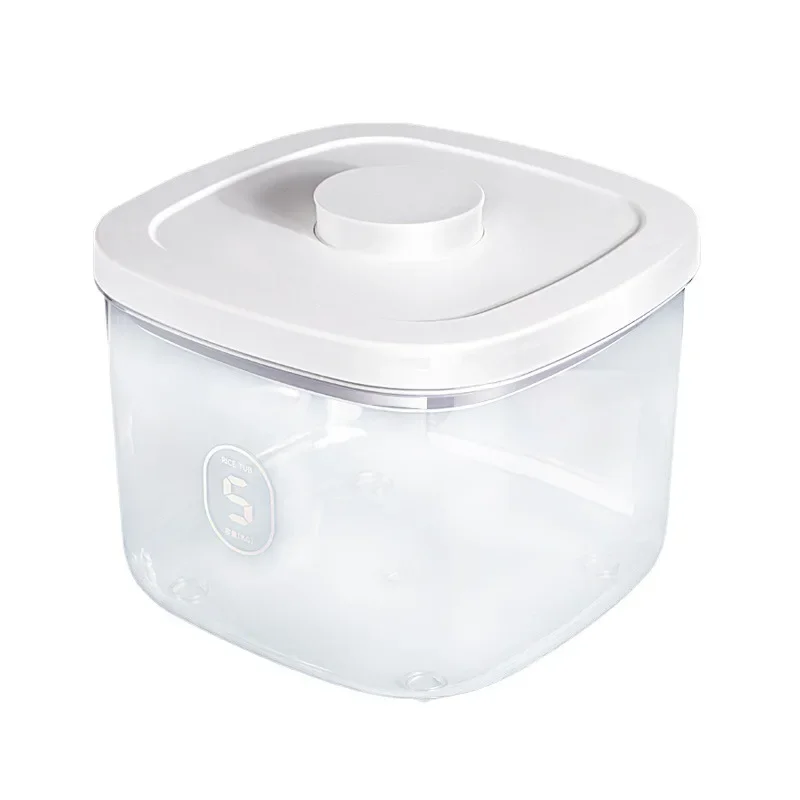 Flour Storage Container Large Capacity Clear Plastic Flour Rice Bucket With  Lid Transparent Airtight Food Storage Containers - AliExpress