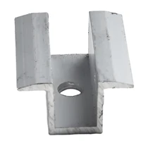 Pince centrale solaire PV adaptée à l'alliage d'aluminium, hauteur du cadre du panneau solaire 25-50mm pour la plupart des Modules de cadre, accessoires 10 pièces/ensemble 6