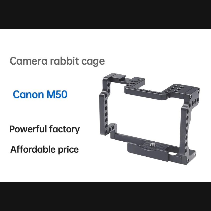 

Camera Rabbit Cage Photography VLOG Video Expansion Accessories for Canon M50 Generation 2/M5-015