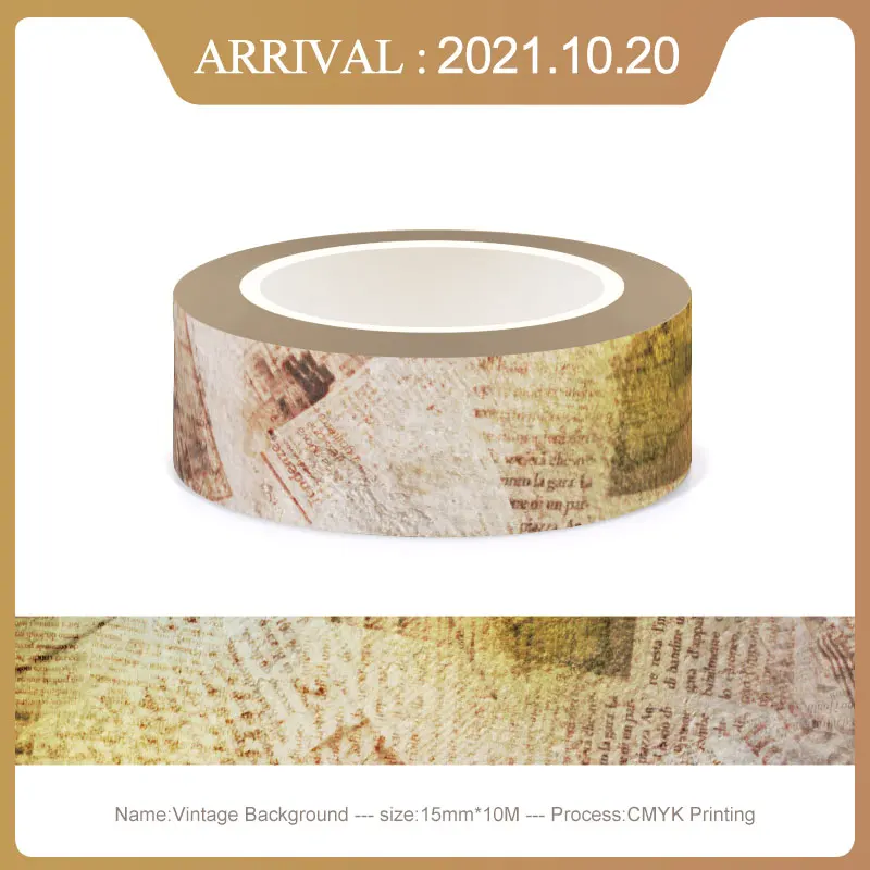NEW 1PC 10M Decorative Vintage Alphabet Map Letter Newspapers Stamp Washi Tape Paper Adhesive Stickers Cute Journal Stationery 4