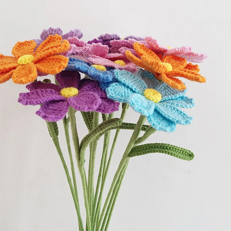 Knitting Supplies Knitting Material Knitting Craft Supplies Knitted Flower Handmade Crochet Flowers Home Wedding Party Decor