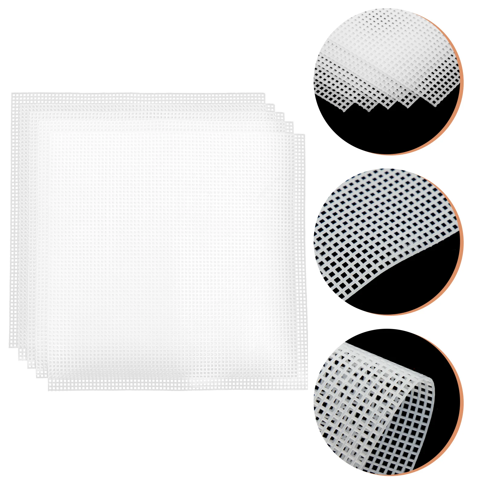 Sewing Canvas For Embroidery 5Pcs Mesh Canvas Sheets Plastic Mesh Set