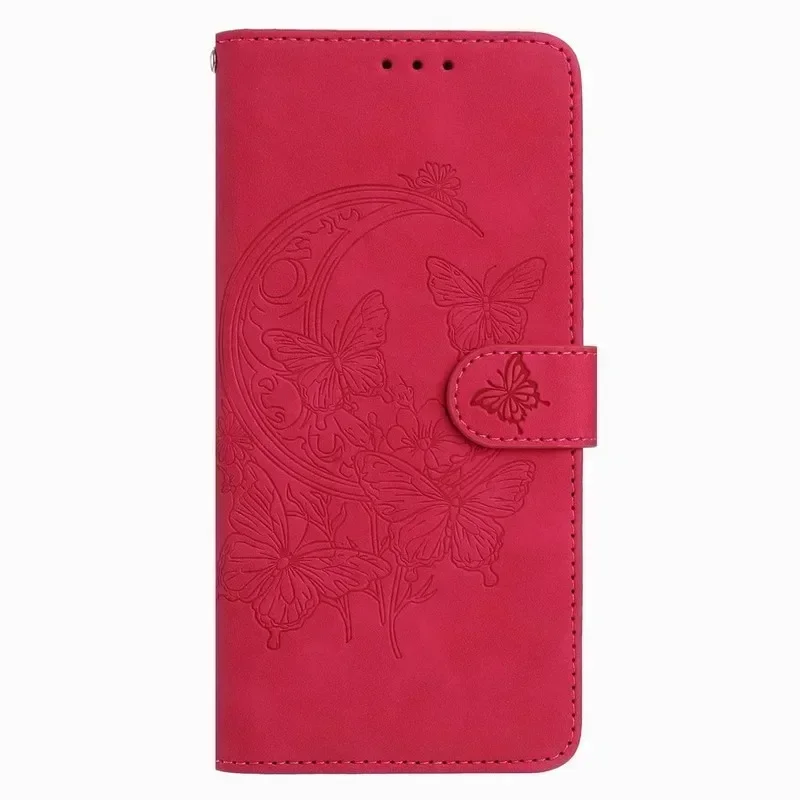 Charming Moon Butterfly Phone Case & Lady Wallet Cover