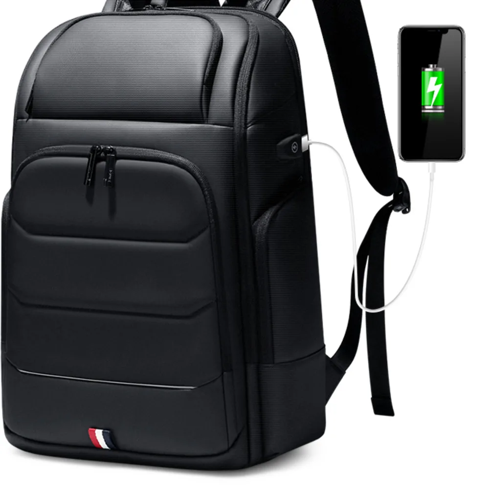 

Fenruien Waterproof Backpacks USB Charging School Bag Anti-theft Men Backpack Fit 15.6 Inch Laptop Travel Backpack High Capacity