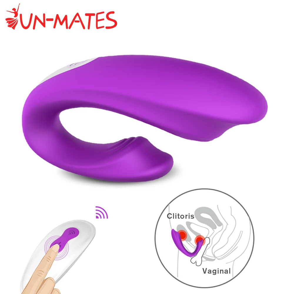Female Vagina Vibrators Clitoris Anal Dual Stimulate U Type Vibrating Masturbator Wireless Remote Sex Toys for Women Adult Goods