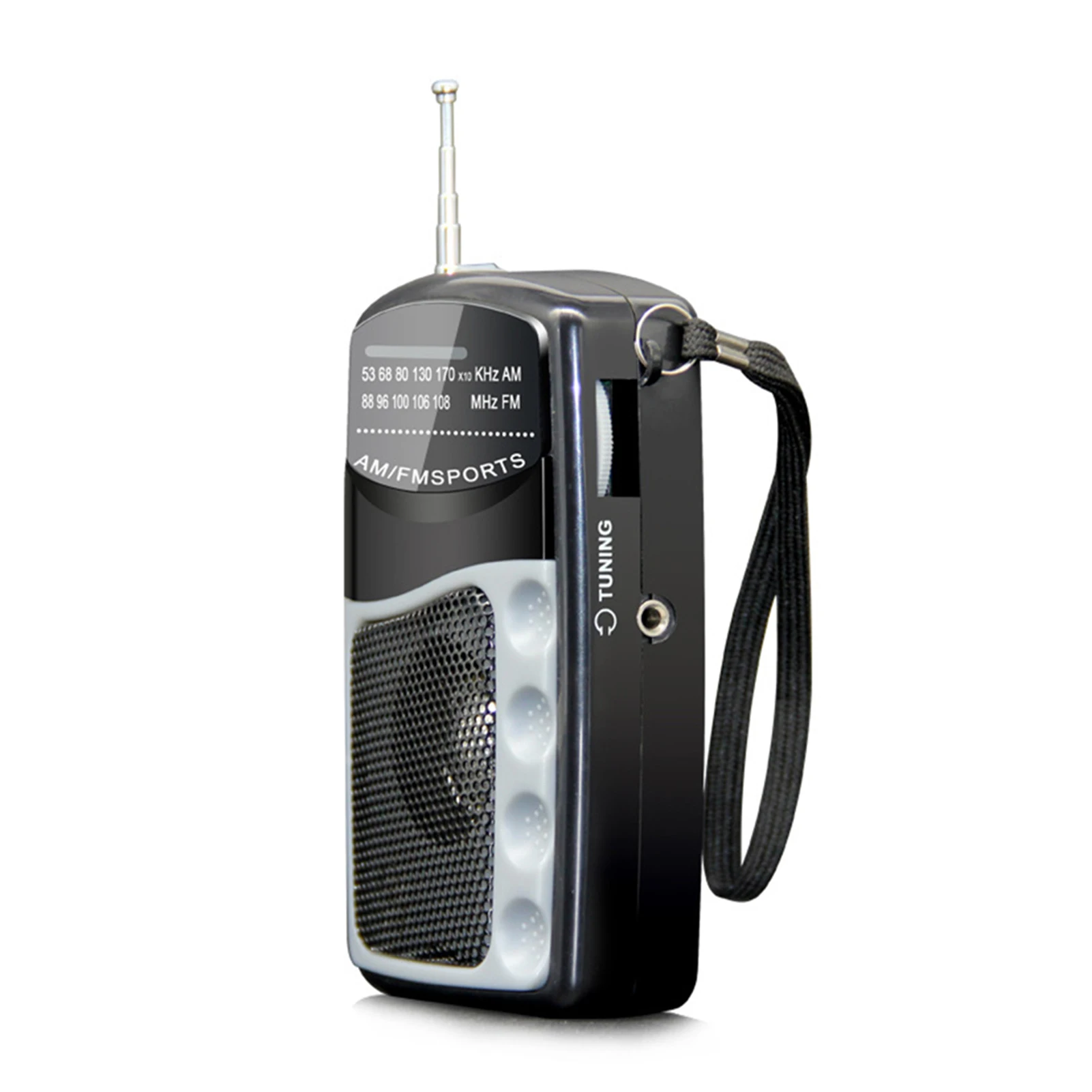 Tragbares Mini-AM/FM-Radio Dualband-Stereo-Taschen radio, geeignet für  Wander camping mit Kopfhörer anschluss - AliExpress
