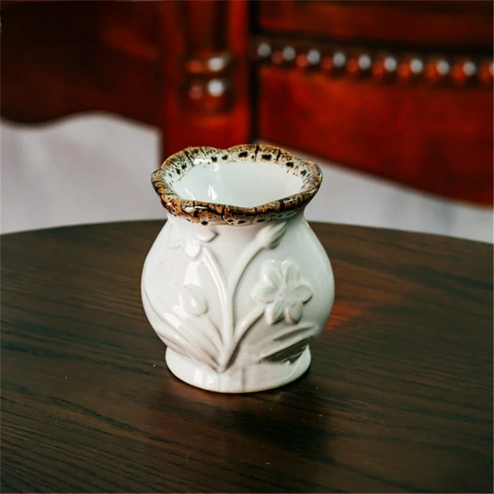 Creative Retro Crack Glaze Ceramic  Essential Oil Lamps Aroma Burner for Home Dinner Decor Aromatherapy Smell Removing Censer