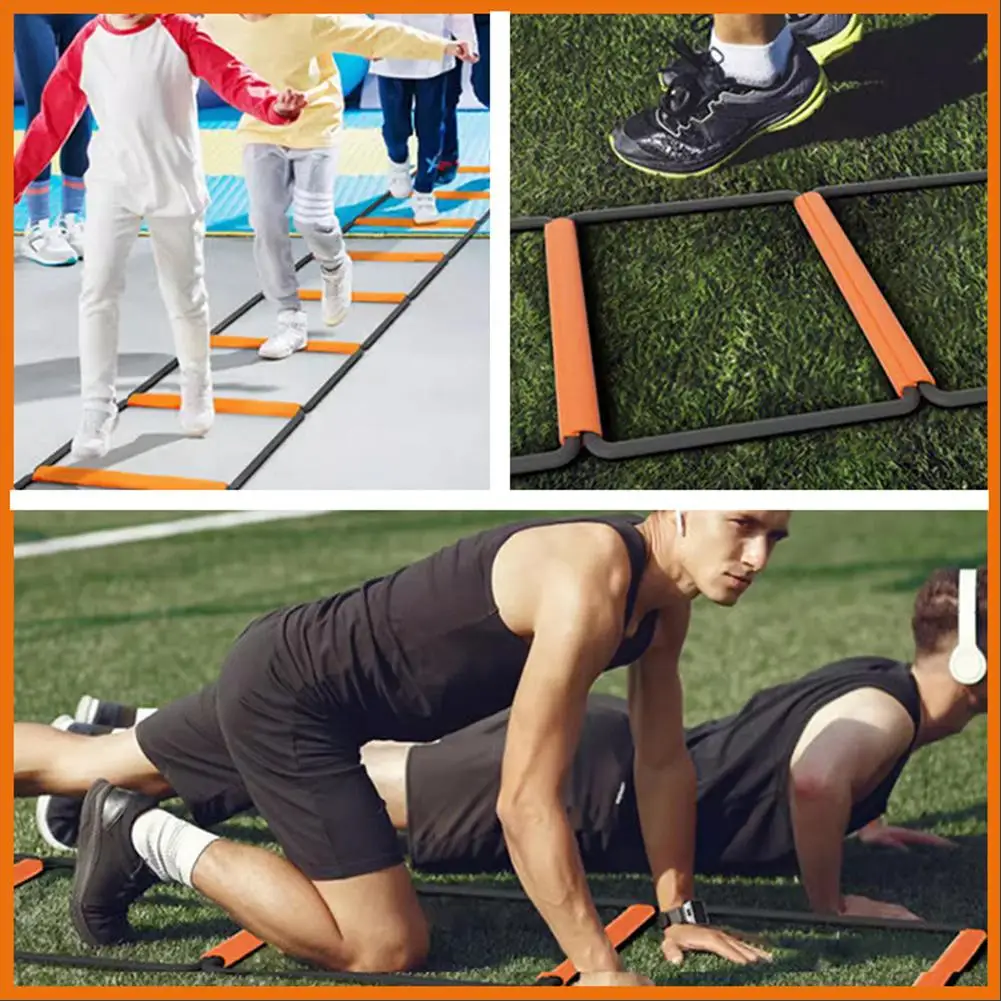 Scala per agilità multifunzionale per bambini e adulti, giochi sportivi, calcio, basket, allenamento di coordinazione, gioco sportivo all'aperto - immagine 4