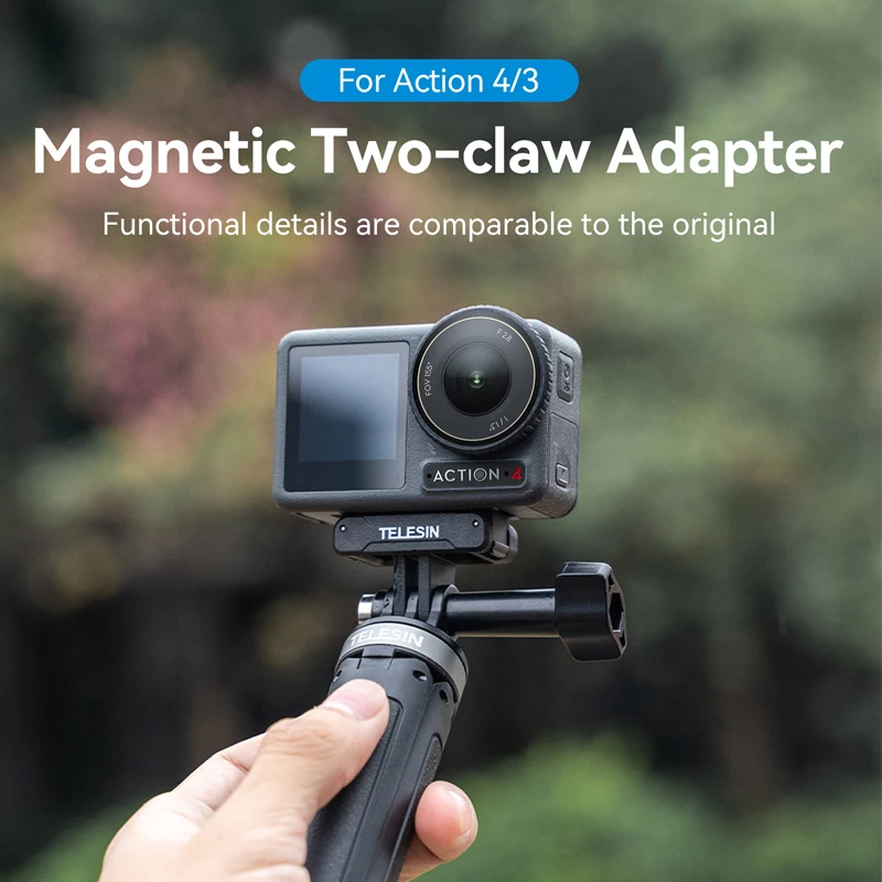 

TELESIN Magnetic Suction Two Claws Adapter Expansion Accessories for Ultimate Convenience and Versatility