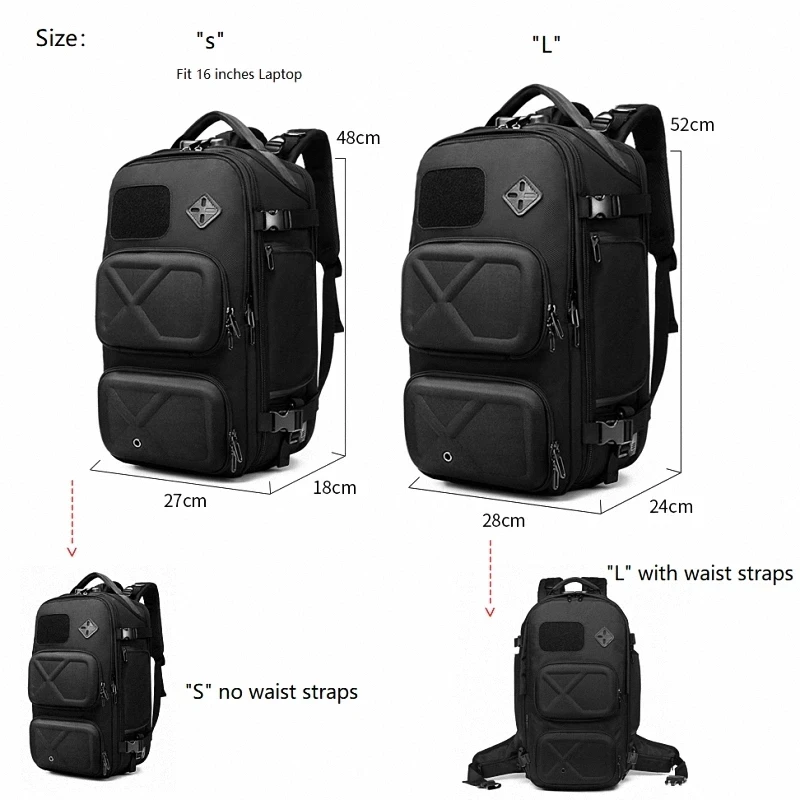 Arikco Zarco Laptop Backpack For Men - Anti-Theft Waterproof Business Travel & College Bag - View #4