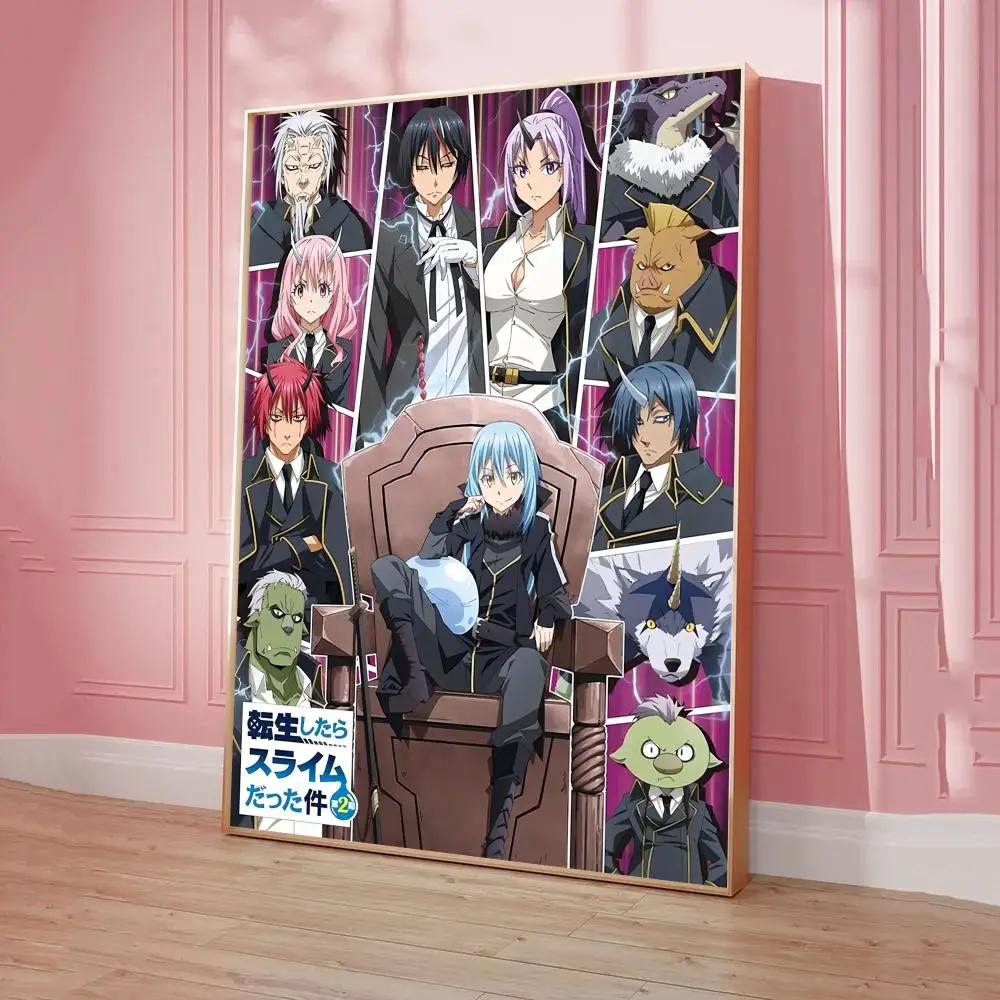 Retro Vintage Tensei Shitara Slime Datta Ken Anime Série Papel Kraft Cartaz  Para A Arte Da Parede Decoração Casa Sala De Estar Fotos - Pintura E  Caligrafia - AliExpress