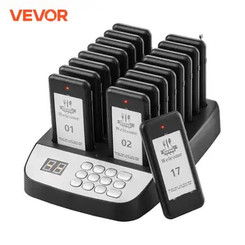 VEVOR 16pcs Restaurant Pager System Wireless 500m Long Range Lineup Waiting Queue Signal Guest Customer Calling Beepers 1