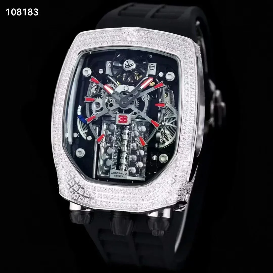 Men's Mechanical Watch automatic carving design mens watch