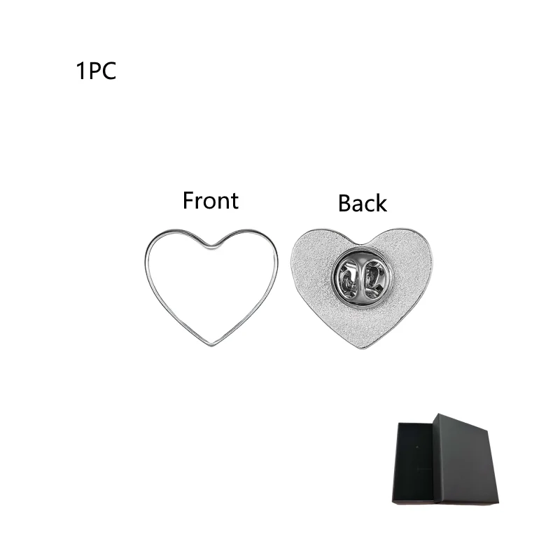 Personalized Gift Set: Premium Metal Cufflinks & Badge Buttons in Unique Shapes