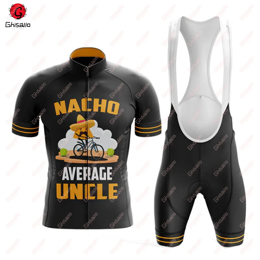 Cycling Jersey Set for Men Bicycle Suit, Bike Sleeve Bib Shorts Por Team Clothes Long Sleeve Lasting, 20D Gel Pad