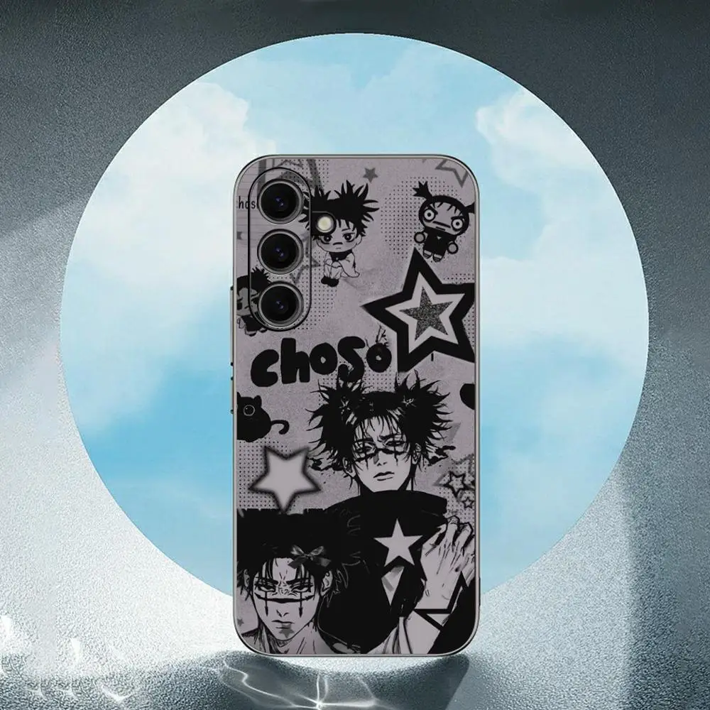 Choso Cool Anime Man Design Soft Black Phone Case