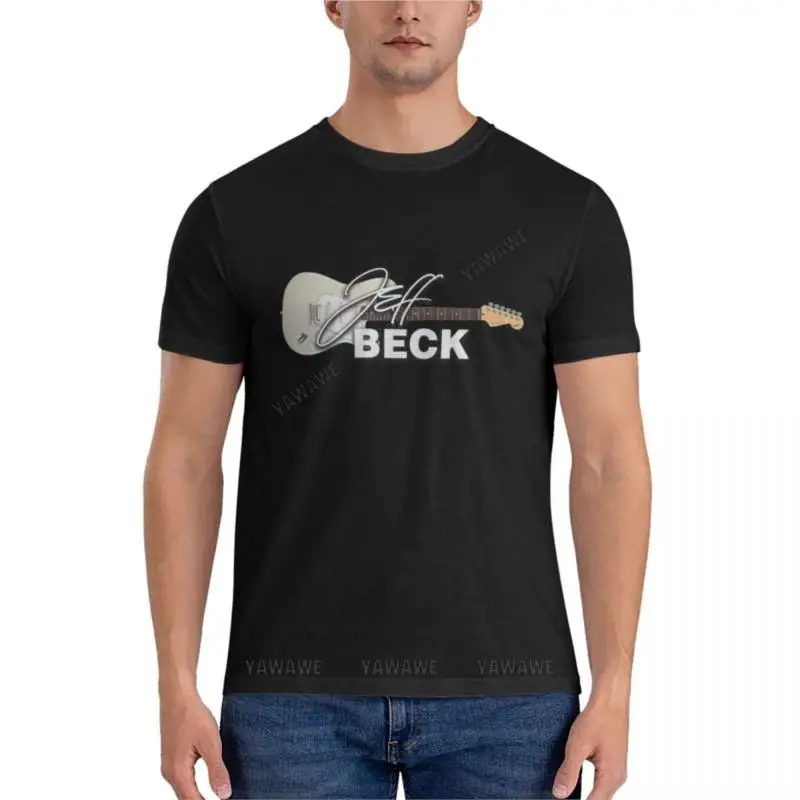 

boys summer tops men t shirt Jeff Beck logo Classic T-Shirt T-shirt men customized t shirts