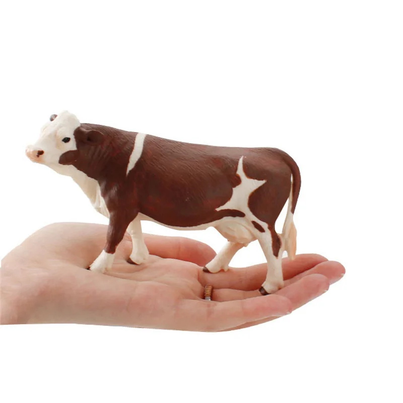 Milk Cow Children's Montessori Toys Simulated Animal Cognition Baby Early Education Puzzle Toys Model Static Animal Ornament 4