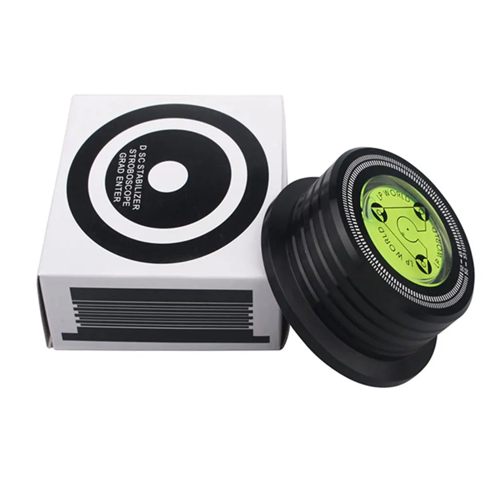 Premium Vinyl Record Player Turntable Stabilizer with Aluminum Alloy Weight Clamp