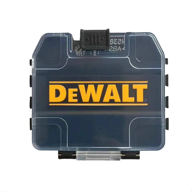 DEWALT TSTAK Black Small Medium Storage Box HSS PH2 25mm Batch Head Drill Bit Bracket Set Plastic Rugged Tool Accessories