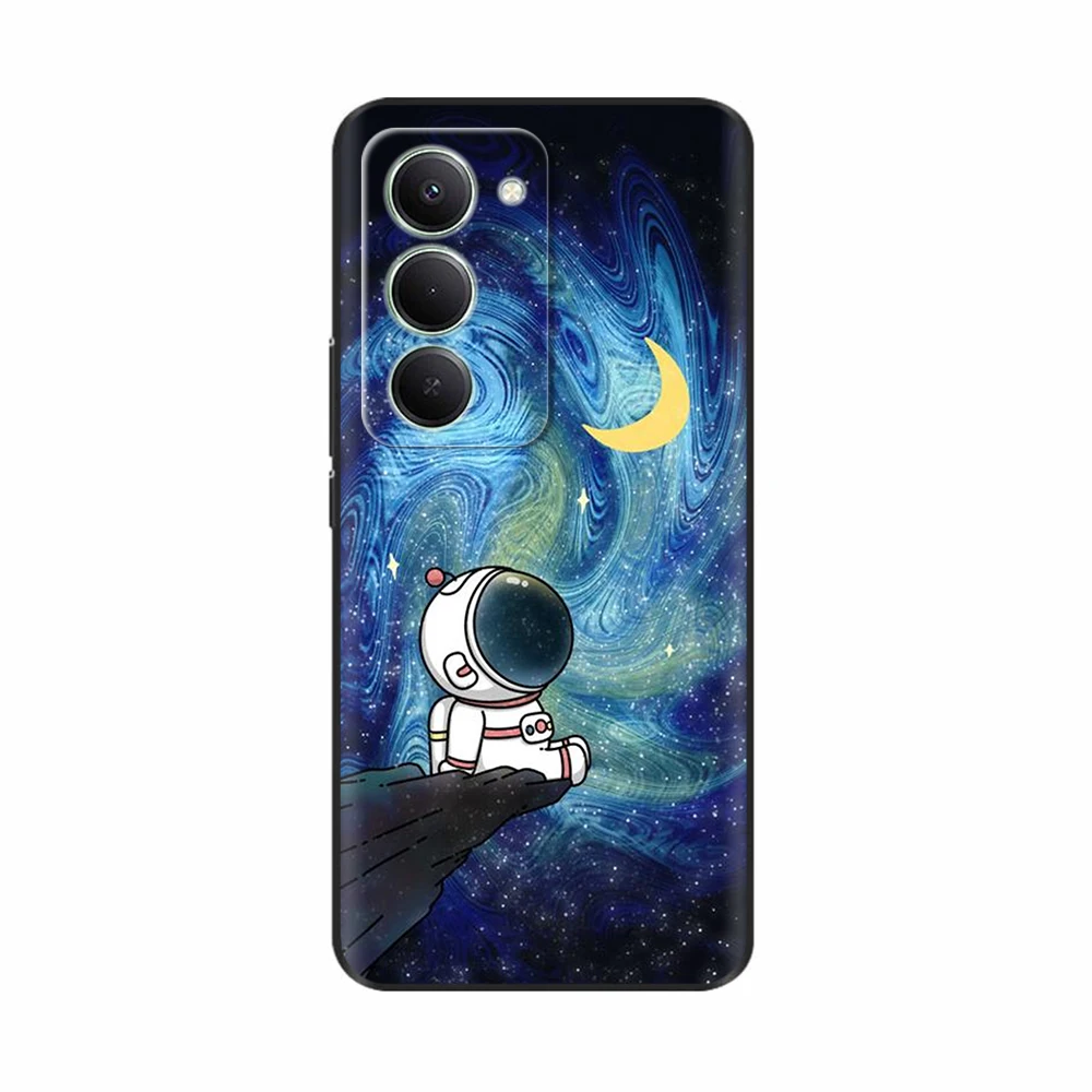 Cute Design Soft Silicone Phone Case - Stylish Painted Back Cover