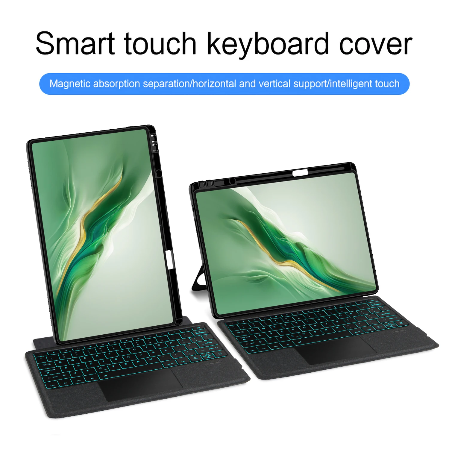 Enhanced Backlit Keyboard Case with Pencil Holder