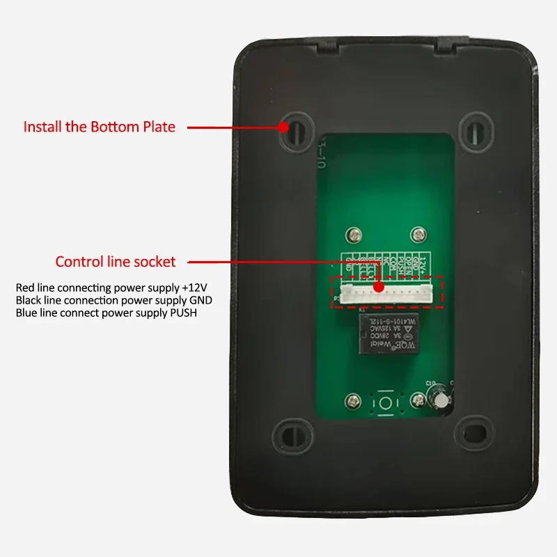 125KHz RFID Access Control Keypad EM Card Reader Door Access Control System Door Lock Opener Keyboard System