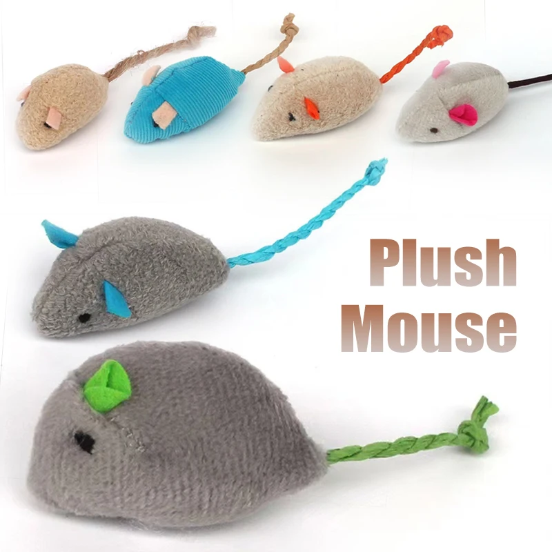 Pet Toy Catnip Mice Cats Toys Fun Plush Mouse Cat Toy For Kitten Colorful Cute Plush Interactive False Mouse Cat Pet Accessories 1