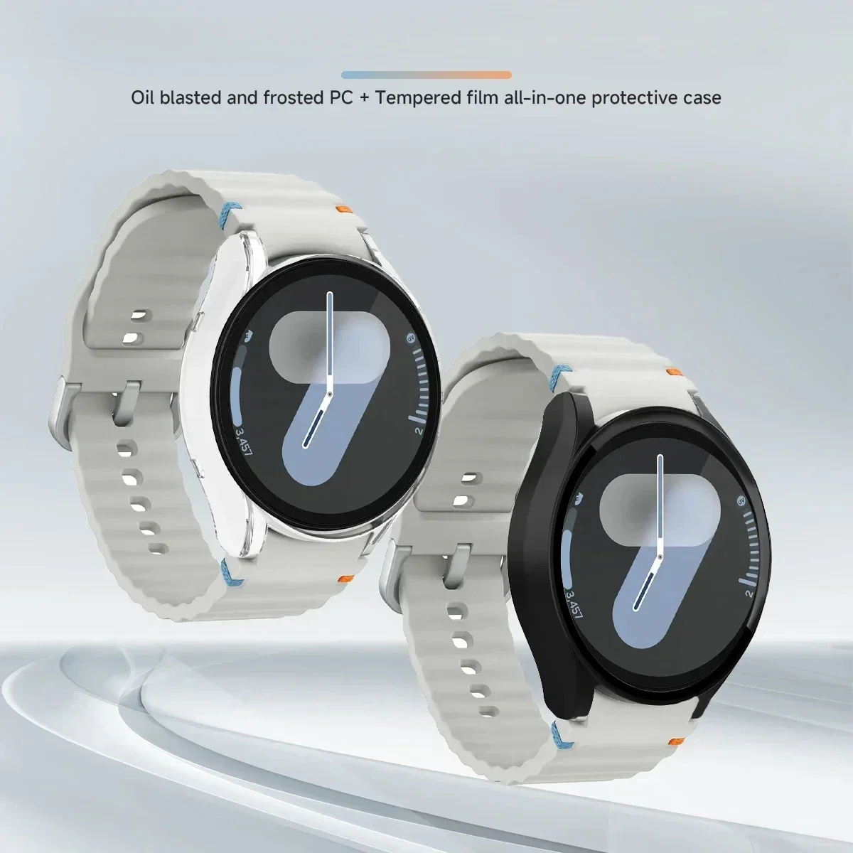 Enhanced Silicone Sport Band with Case and Screen Protector