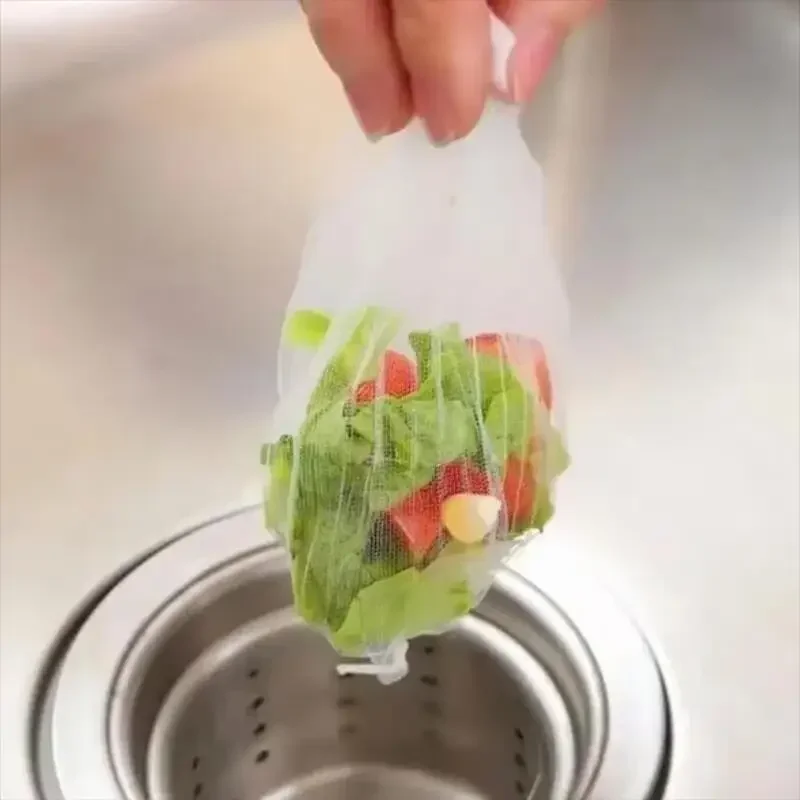 Kitchen Sink Filter 100/500pcs Disposable Sink Filter Mesh Bags Kitchen Sink Strainer Drain Hole Anti-blocking Garbage Bag Cleaning Strainers Net