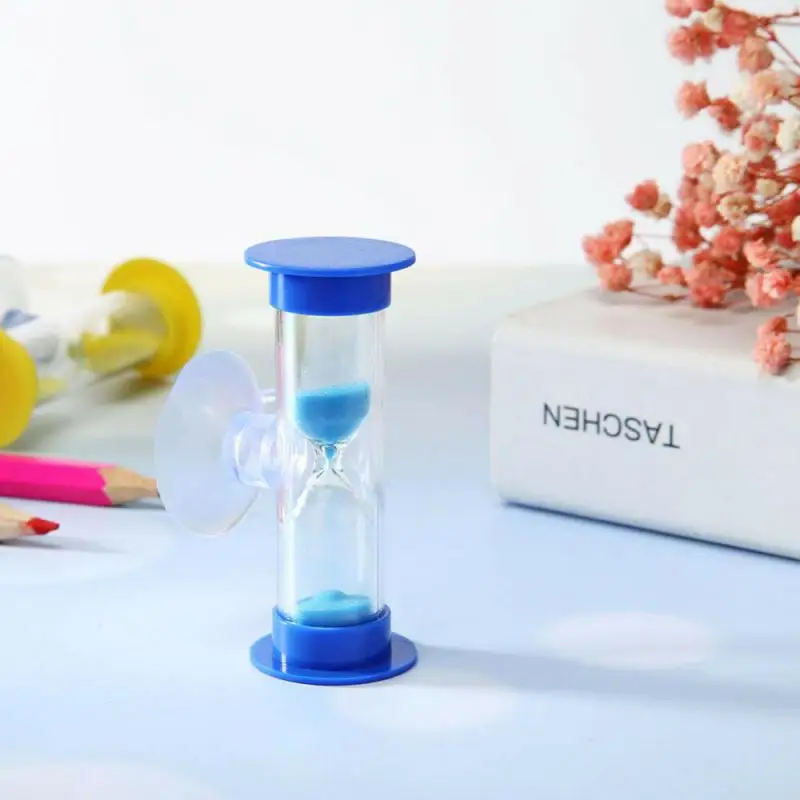 2/3 Minutes Hourglass Timer Kitchen Cooking Hourglass Children's Teeth Brushing With Suction Cup Home Decor Timer sand timer liquid hourglass timer colored hourglass