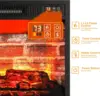 70" Electric Fireplace with Mantel Fireplace TV Stand for TVs Up to 80 Inch Modern Entertainment Center with Storage 6