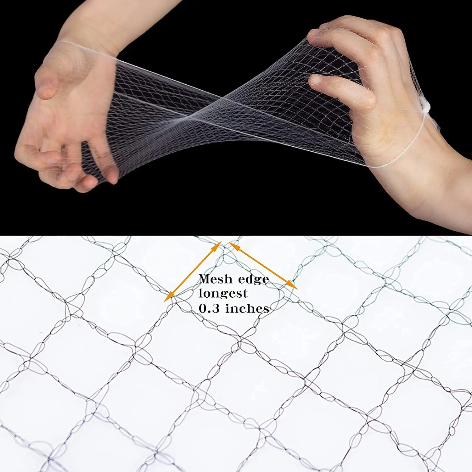 Nylon Hair Net For Bun Hair style 20Pcs