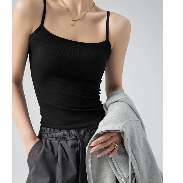 CALEBGAR Women's Striped Tank Top - Cap Sleeve, Crew Neck, Loose Fit Basic Tee For Summer 2024