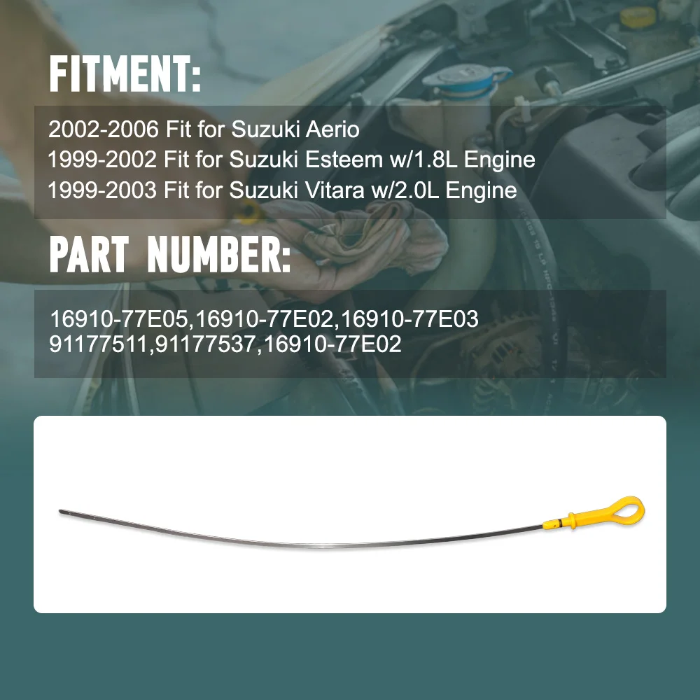 Astina Livello Olio Motore 60cm Per Suzuki Aerio, Vitara, Esteem | Ricambio 16910-77E05 - Foto 7